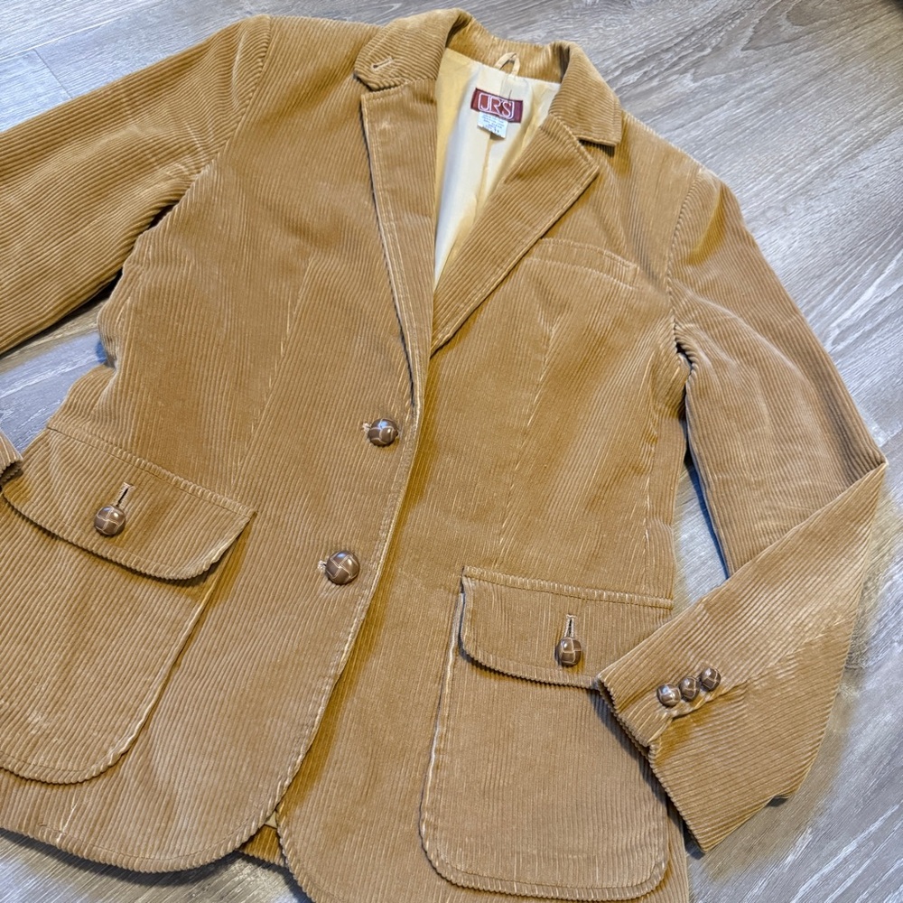 Vintage Japanese Velvet Blazer-size 8 - Picture 2 of 10